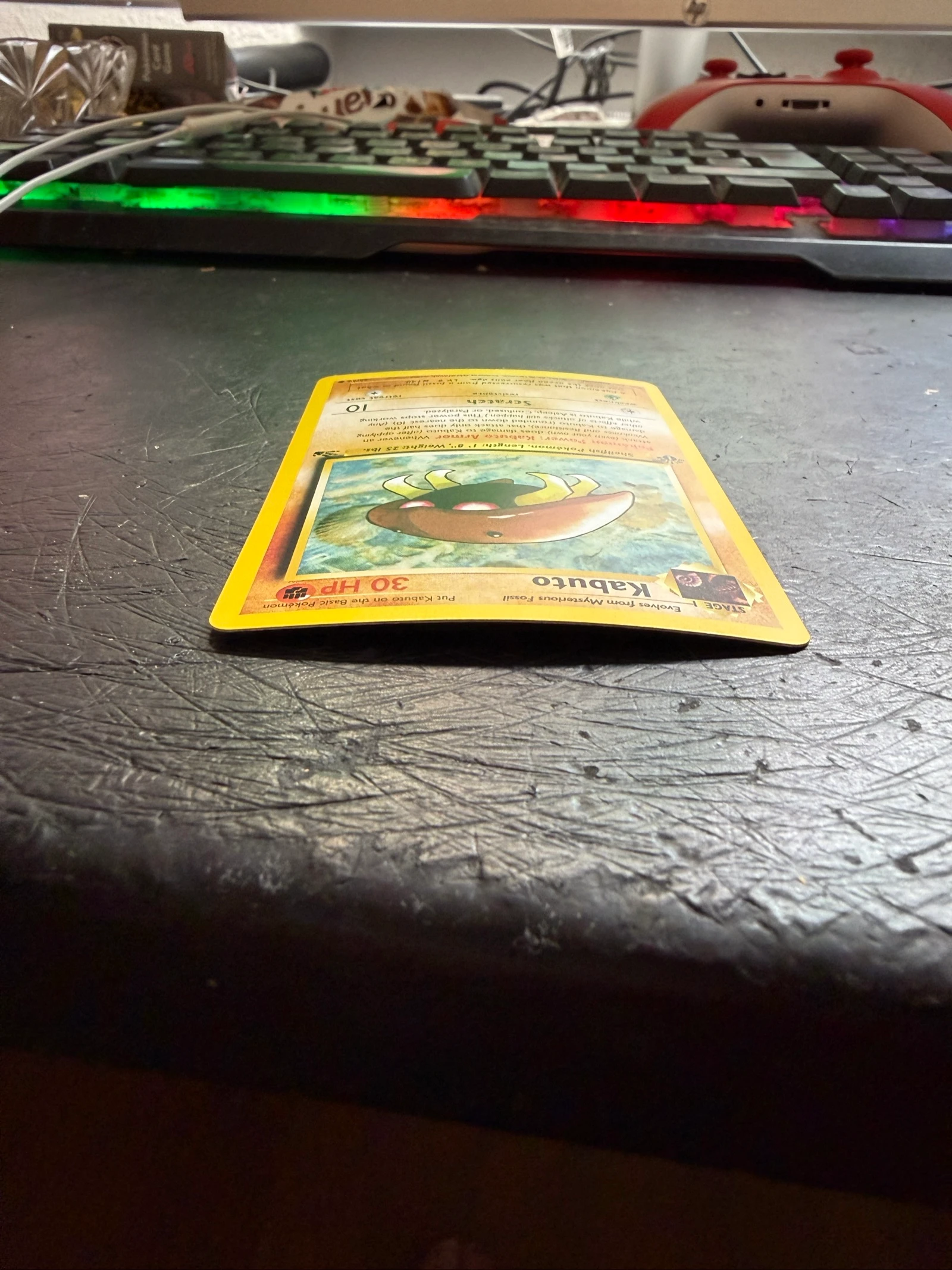 Carta Pokemon Kabuto Fossil First Edition – photo 3